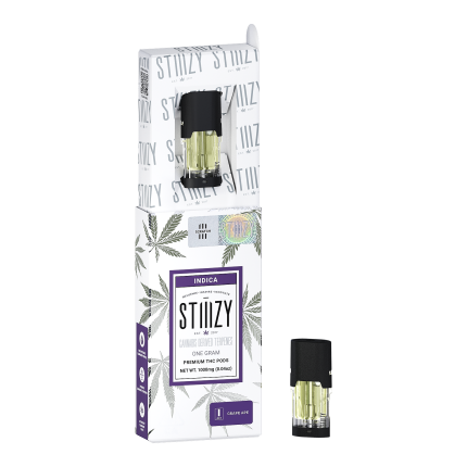 STIIIZY- PREMIUM THC POD 1G- CANNABIS DERIVED TERPENES- GRAPE APE