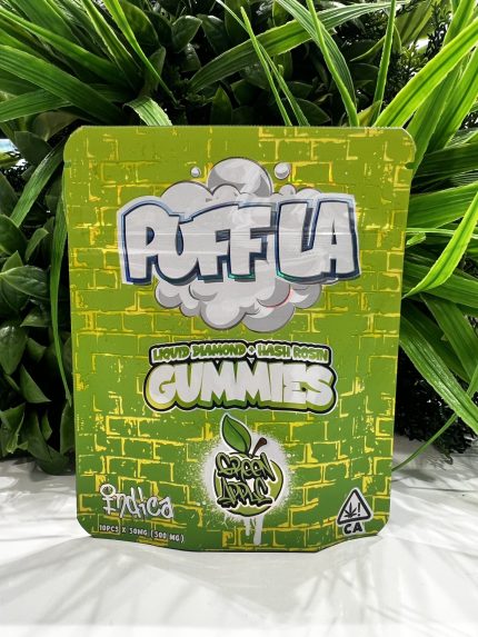 PUFF LA GUMMIES- HASH INFUSED 500mg- GREEN APPLE